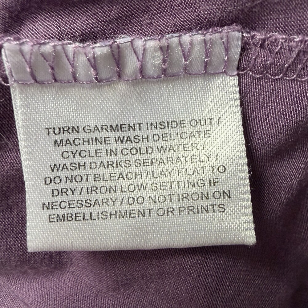 Pashu Purple Embellished Tank Top Size M Boho Stretch Camisole Women’s Fun Y2K - Picture 6 of 8